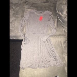 Forever 21 gray long sleeve dress